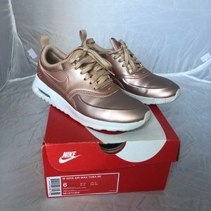 Nike air max thea | size 6 | metallic rose gold
